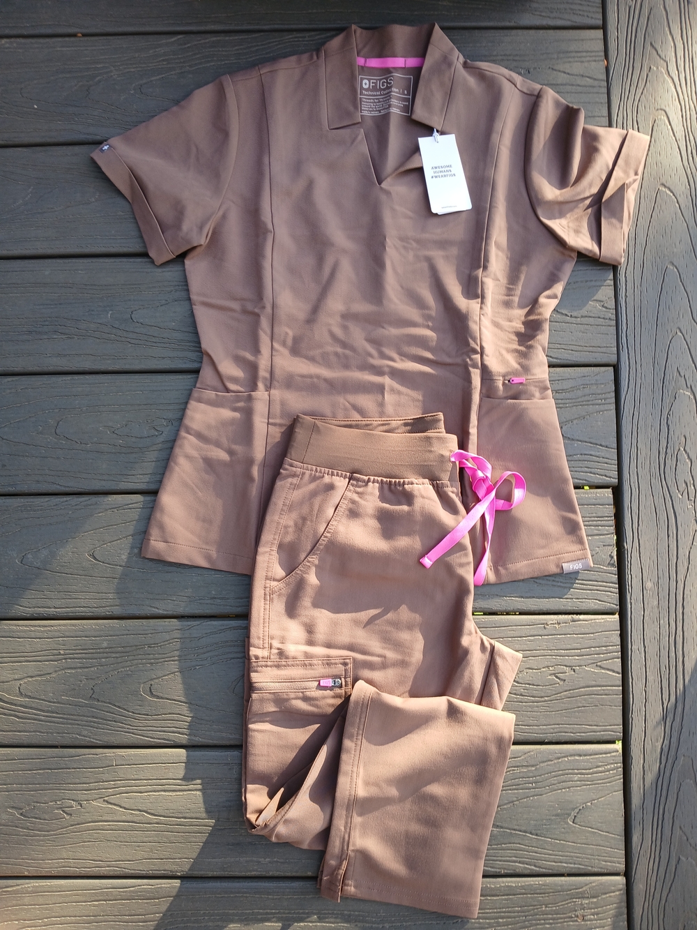 Smoky Taupe Scrub Set